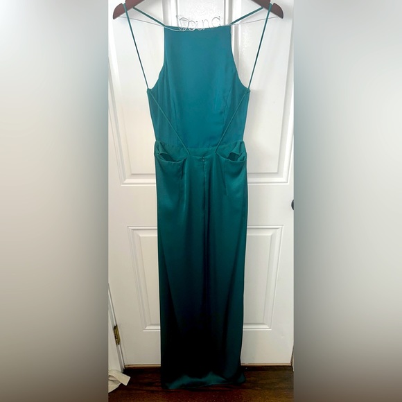 ASOS Drape Front Open Back Maxi Dress - Picture 4 of 4